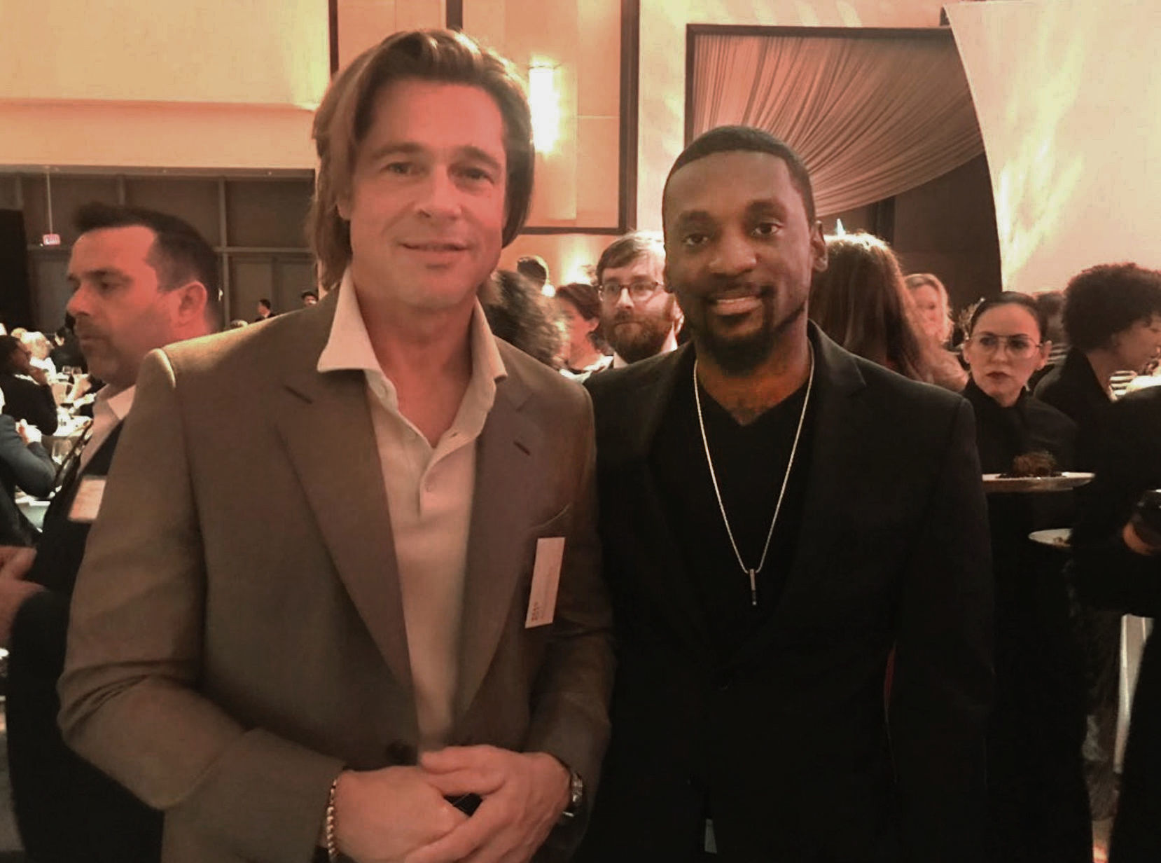 Bruce Franks and Brad Pitt